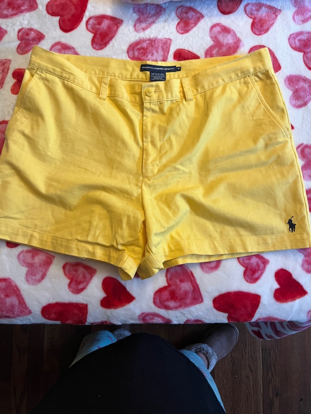 Ralph Lauren Yellow Cotton Chino Shorts